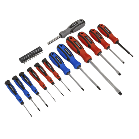 Sealey S0598 23pc Soft Grip Screwdriver & Bit Set