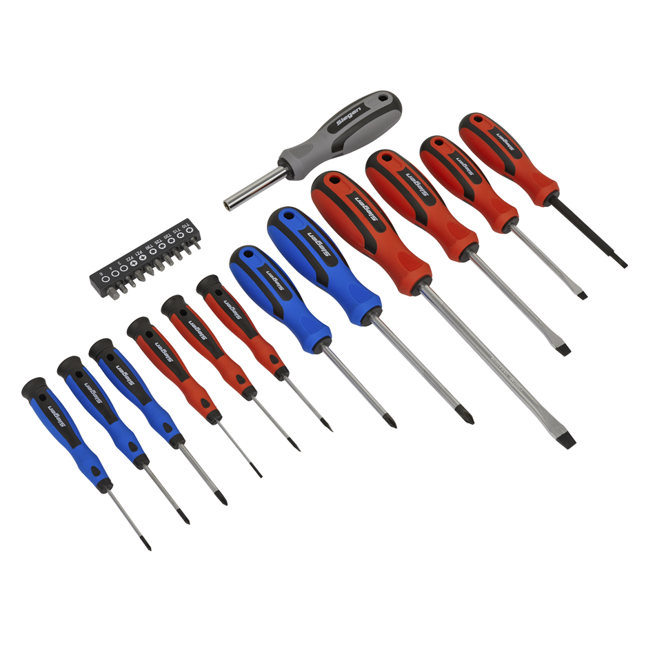 Sealey S0598 23pc Soft Grip Screwdriver & Bit Set