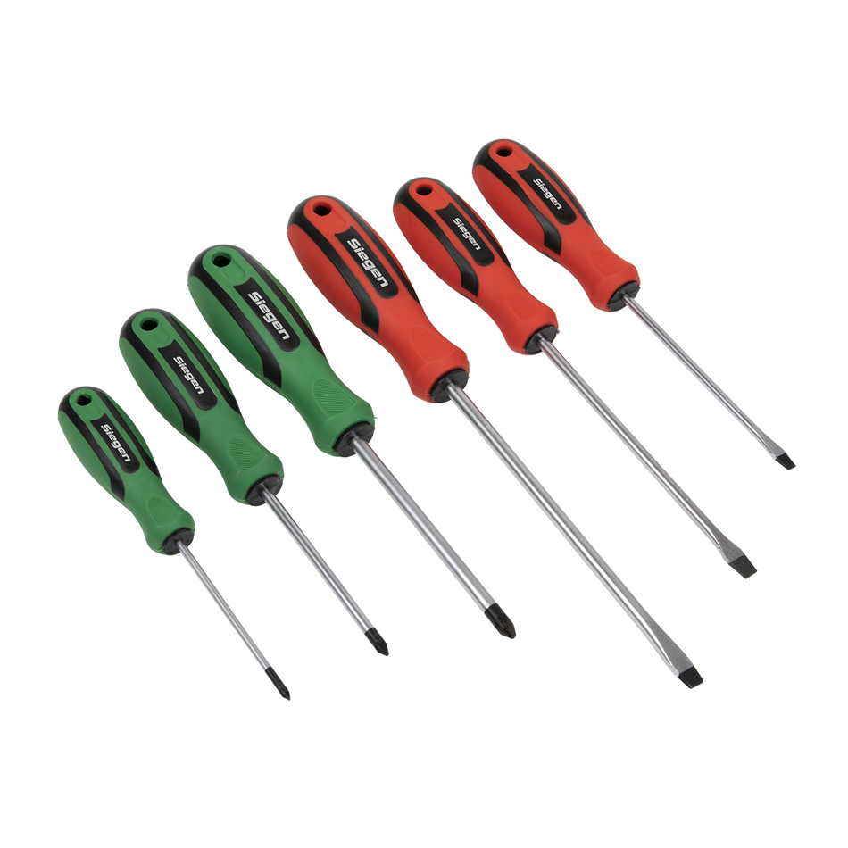 Sealey S0615 6pc Soft Grip Screwdriver Set