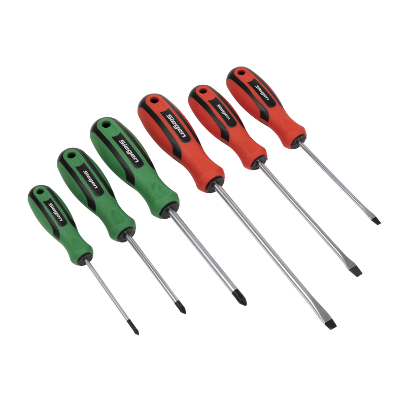 Sealey S0615 6pc Soft Grip Screwdriver Set