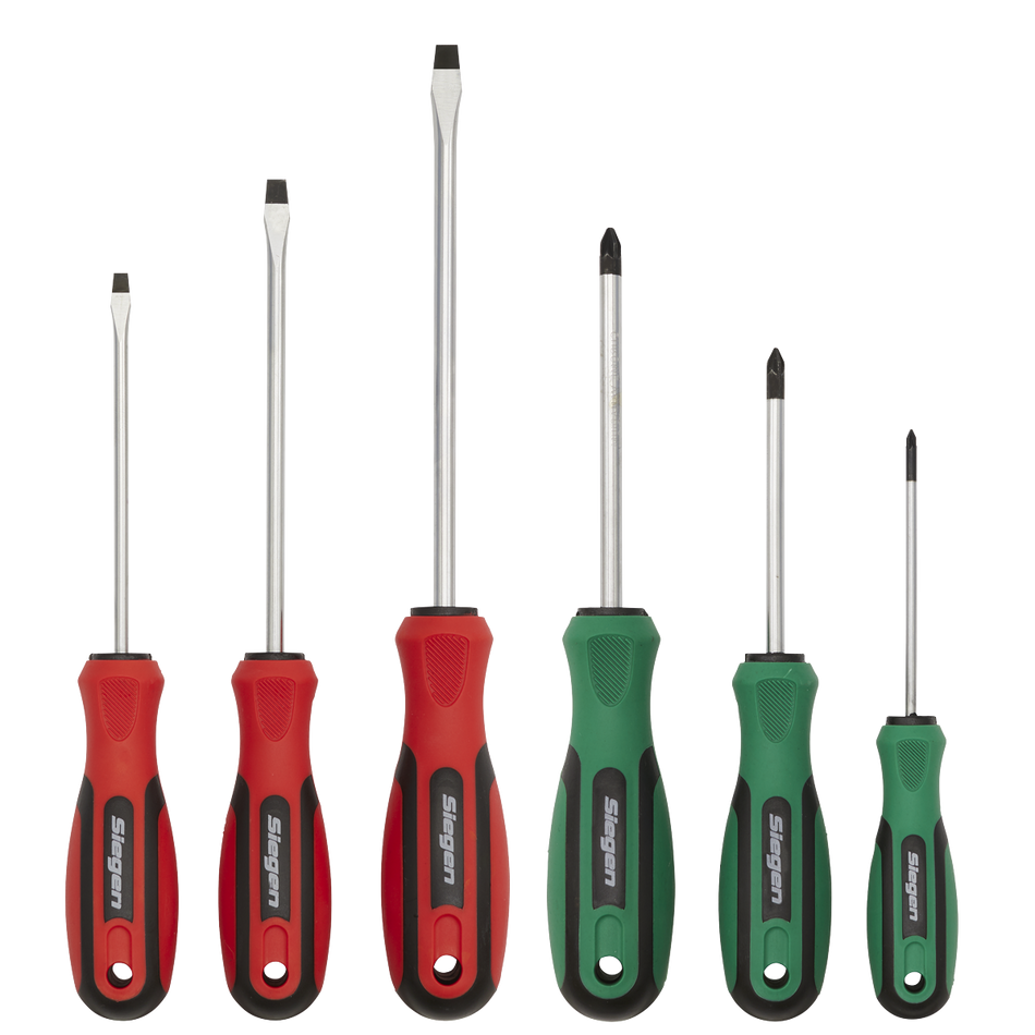 Sealey S0615 6pc Soft Grip Screwdriver Set