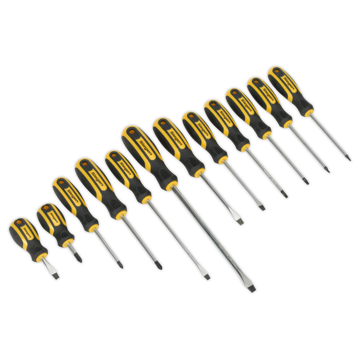 Sealey S0616 12pc Soft Grip Screwdriver Set