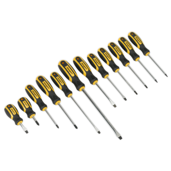 Sealey S0616 12pc Soft Grip Screwdriver Set