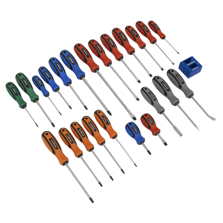 Sealey S0617 24pc Soft Grip Screwdriver Set
