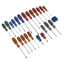 Sealey S0617 24pc Soft Grip Screwdriver Set