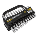 Sealey S0633 12pc Stubby Ratchet Combination Spanner Set