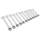 Sealey S0634 12pc Combination Ratchet Spanner Set