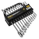 Sealey S0634 12pc Combination Ratchet Spanner Set