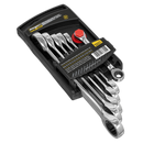 Sealey S0636 6pc Double End Ratchet Ring Spanner Set