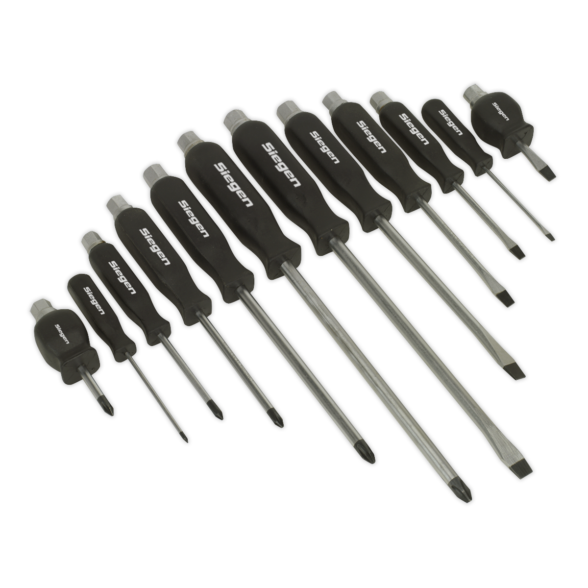 Sealey S0641 12pc Hammer-Thru Screwdriver Set