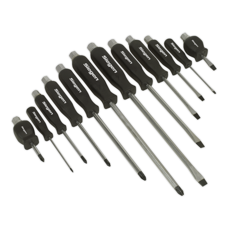 Sealey S0641 12pc Hammer-Thru Screwdriver Set
