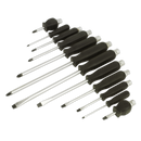 Sealey S0641 12pc Hammer-Thru Screwdriver Set