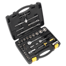 Sealey AP2200BBCOMBO 6 Drawer Topchest & Rollcab Combination with Ball-Bearing Slides & 128pc Tool Kit