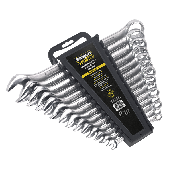 Sealey S0714 14pc Combination Spanner Set - Imperial