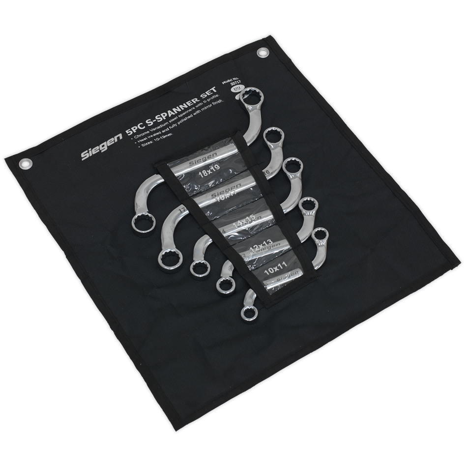 Sealey S0717 5pc S-Spanner Set