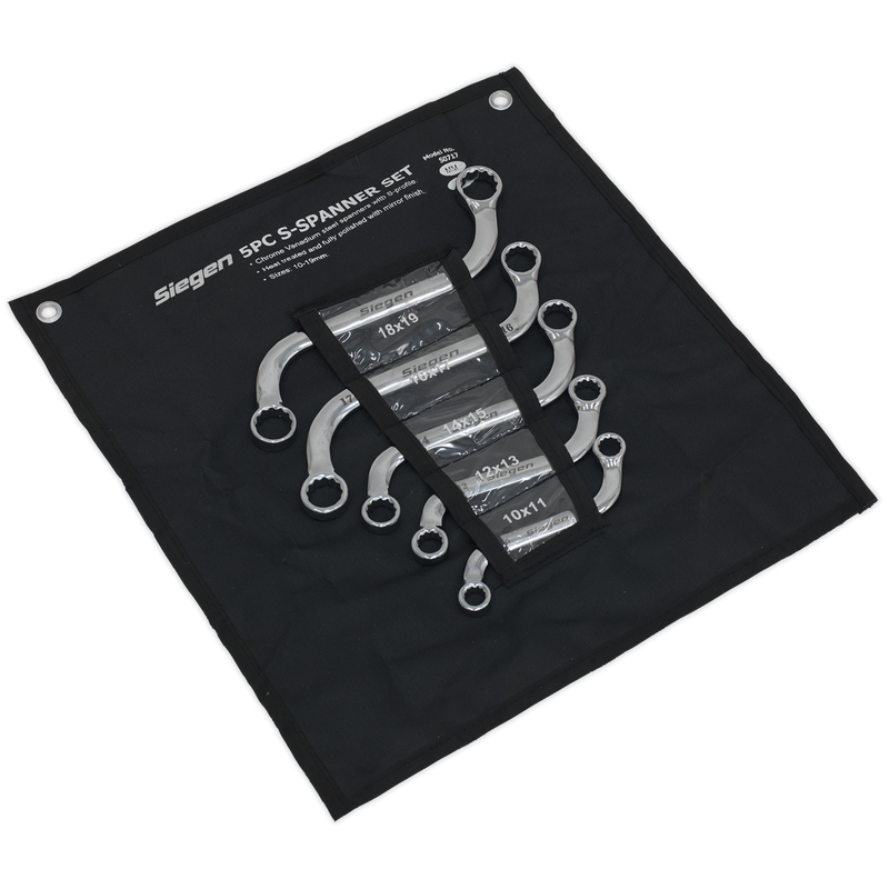 Sealey S0717 5pc S-Spanner Set