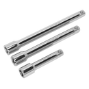 Sealey S0719 3pc 3/8"Sq Drive Extension Bar Set