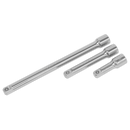 Sealey S0720 3pc 1/2"Sq Drive Extension Bar Set