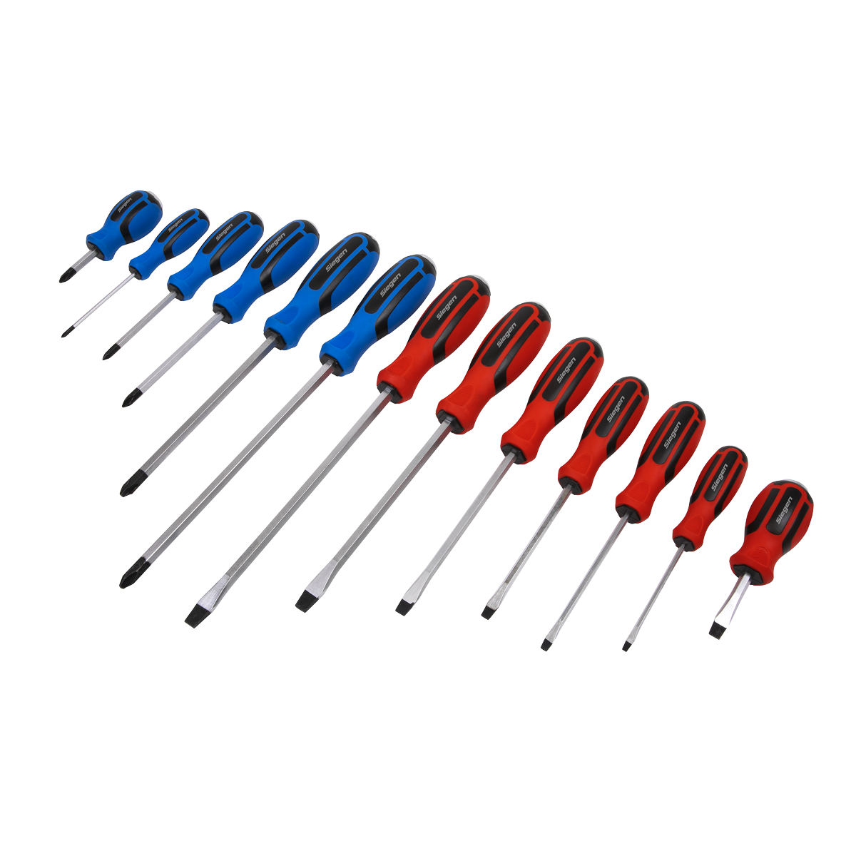 Sealey S0754 13pc Hammer-Thru Screwdriver Set