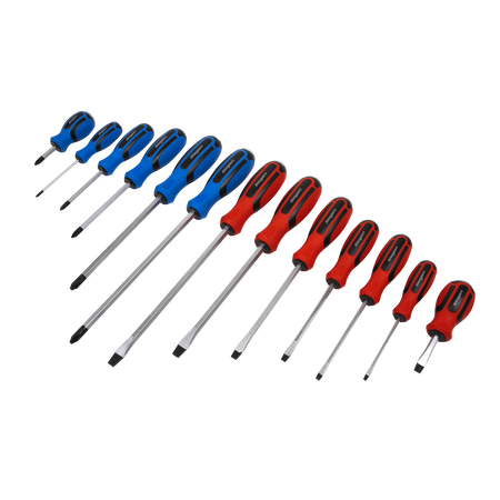 Sealey S0754 13pc Hammer-Thru Screwdriver Set