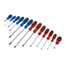 Sealey S0754 13pc Hammer-Thru Screwdriver Set