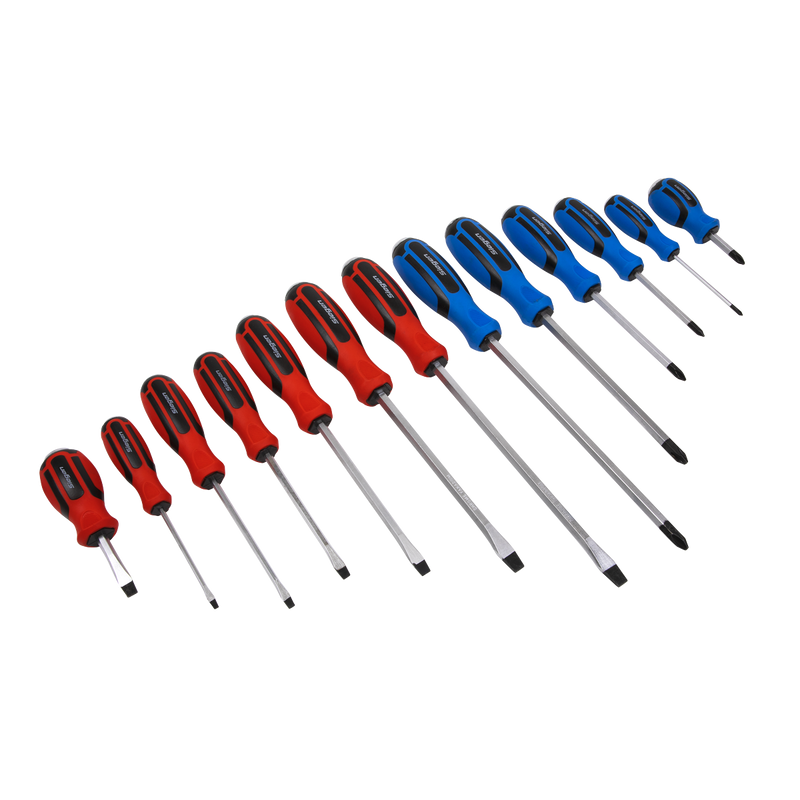 Sealey S0754 13pc Hammer-Thru Screwdriver Set