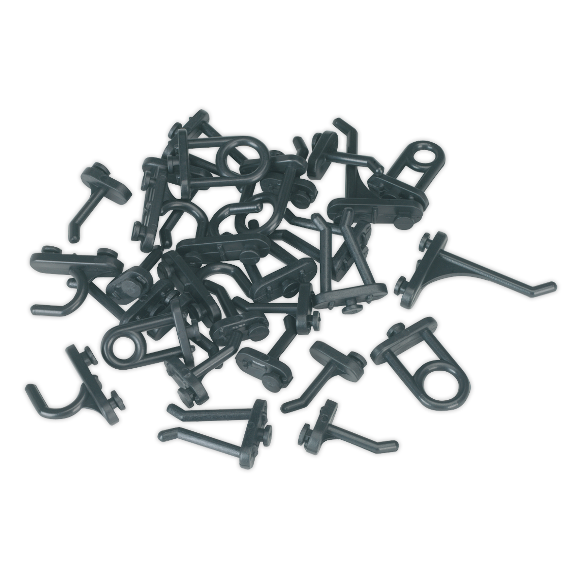 Sealey S0766 30pc Hook Assortment for Composite Pegboard