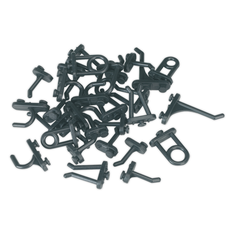 Sealey S0766 30pc Hook Assortment for Composite Pegboard