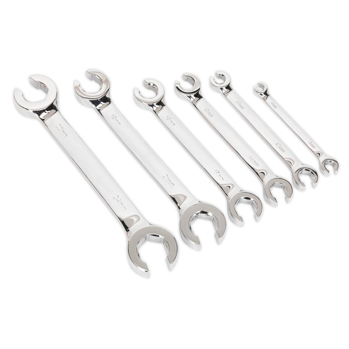 Sealey S0767 6pc Flare Nut Spanner Set