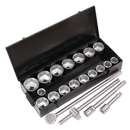 Sealey S0768 21pc 1"Sq Drive Socket Set