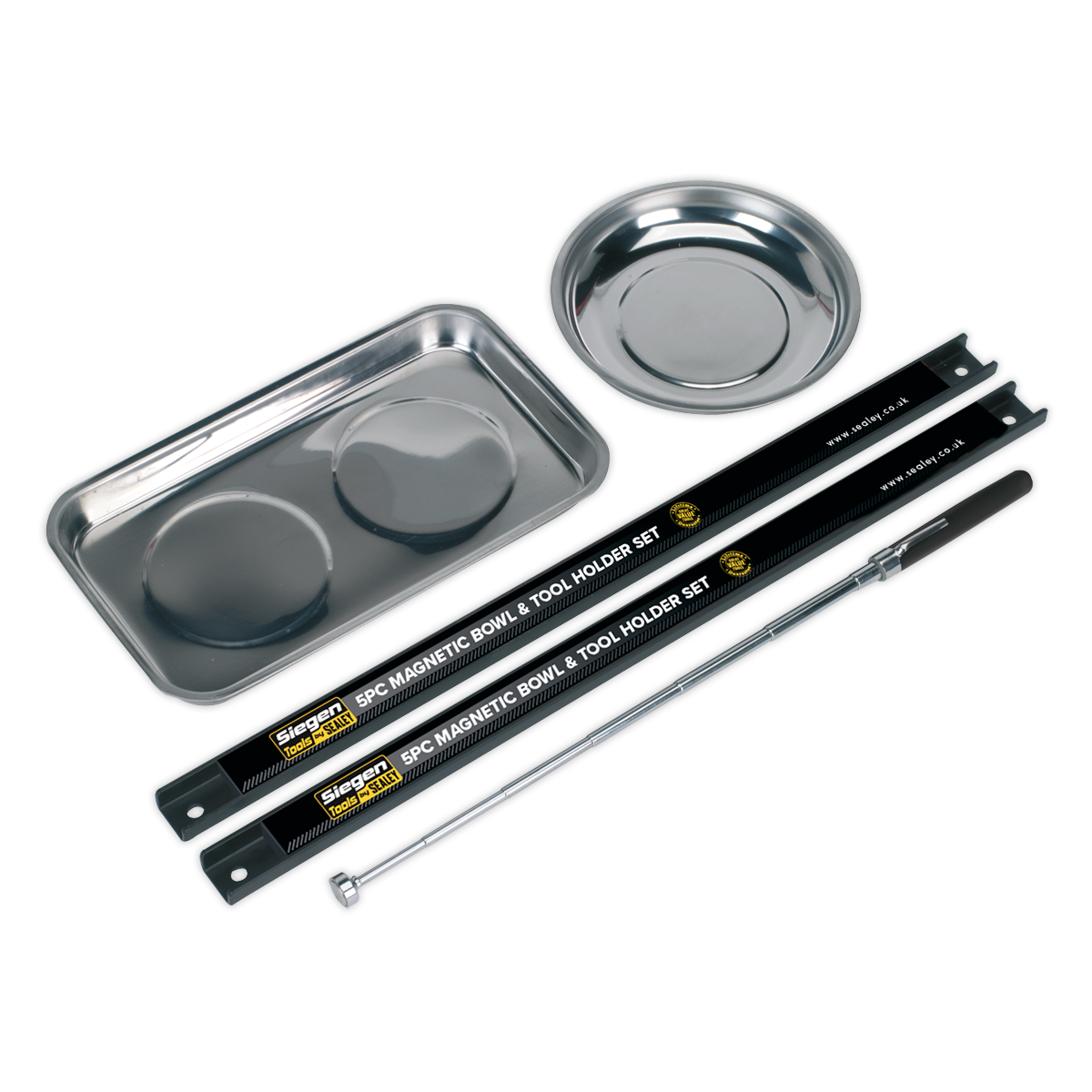 Sealey S0773 5pc Magnetic Bowl & Tool Holder Set
