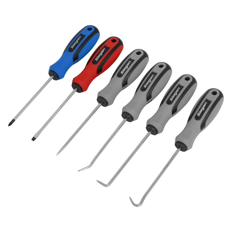 Sealey S0774 6pc Mini Pick & Screwdriver Set