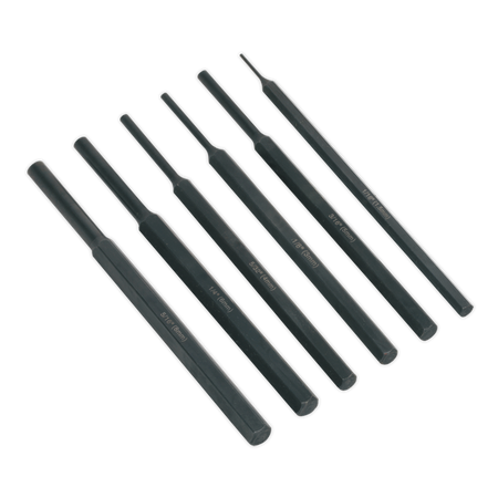 Sealey S0800 6pc Parallel Pin Punch Set