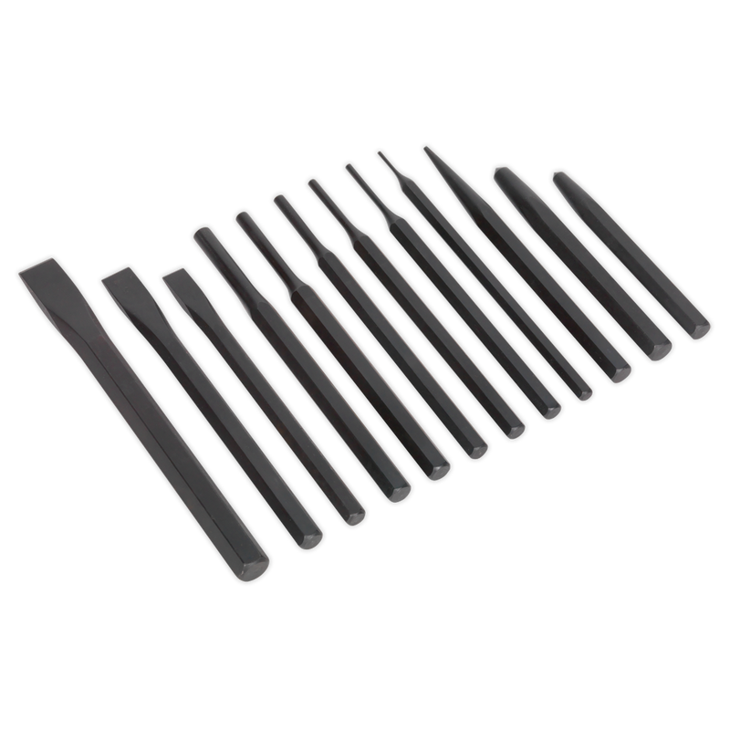 Sealey S0802 12pc Punch & Chisel Set