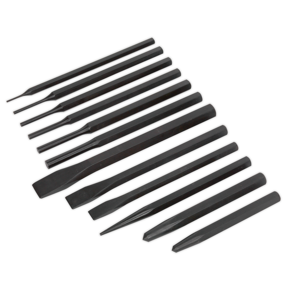 Sealey S0802 12pc Punch & Chisel Set