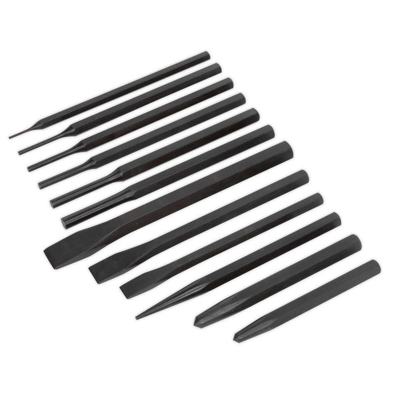 Sealey S0802 12pc Punch & Chisel Set