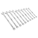 Sealey S0832 10pc Extra-Long Combination Spanner Set