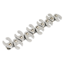 Sealey S0845 10pc 3/8"Sq Drive Flare Nut Crow's Foot Spanner Set