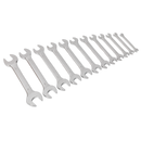 Sealey S0849 12pc Double Open-End Spanner Set