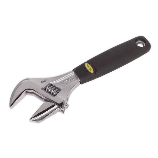 Sealey S0854 200mm Extra-Wide Jaw Capacity Adjustable Wrench