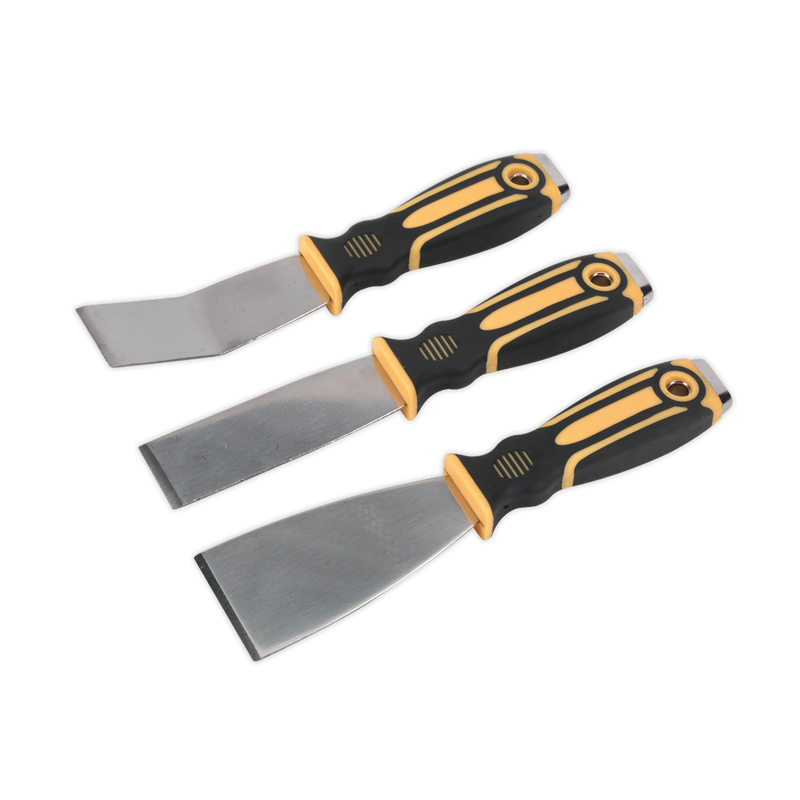 Sealey S0856 3pc Scraper Set with Hammer Cap