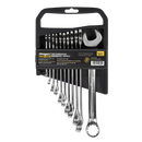 Sealey S0857 11pc Combination Spanner Set - Imperial