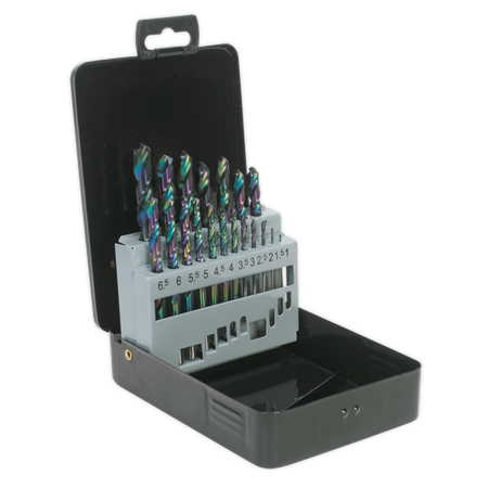 Sealey S0868 19pc HSS Edge Ground Drill Bit Set