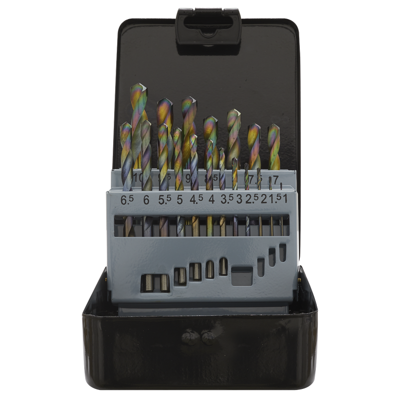 Sealey S0868 19pc HSS Edge Ground Drill Bit Set