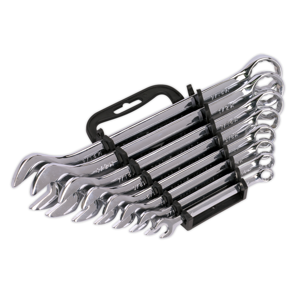 Sealey S0870 8pc Combination Spanner Set - Whitworth