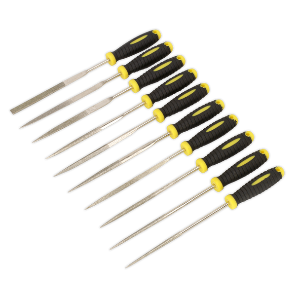 Sealey S0896 10pc Diamond Needle File Set