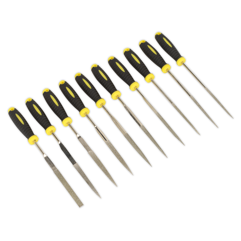 Sealey S0896 10pc Diamond Needle File Set