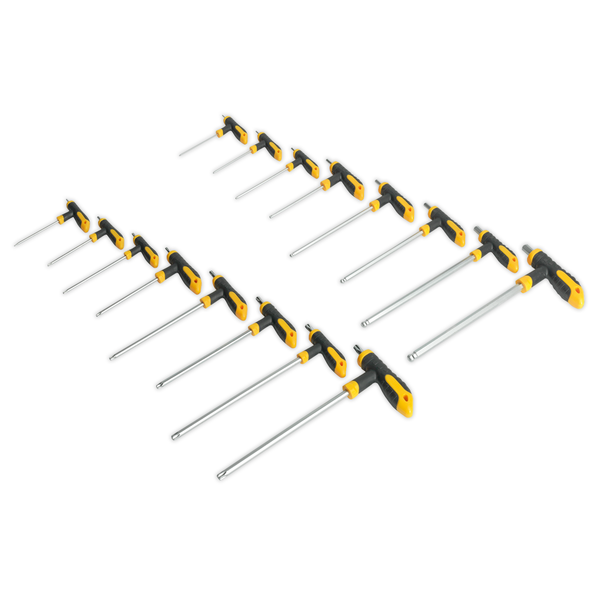 Sealey S0916 16pc T-Handle TRX-Star* & Hex Key Set