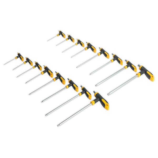 Sealey S0916 16pc T-Handle TRX-Star* & Hex Key Set