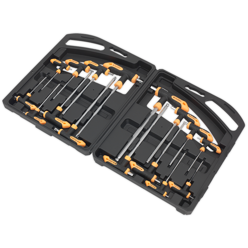 Sealey S0916 16pc T-Handle TRX-Star* & Hex Key Set